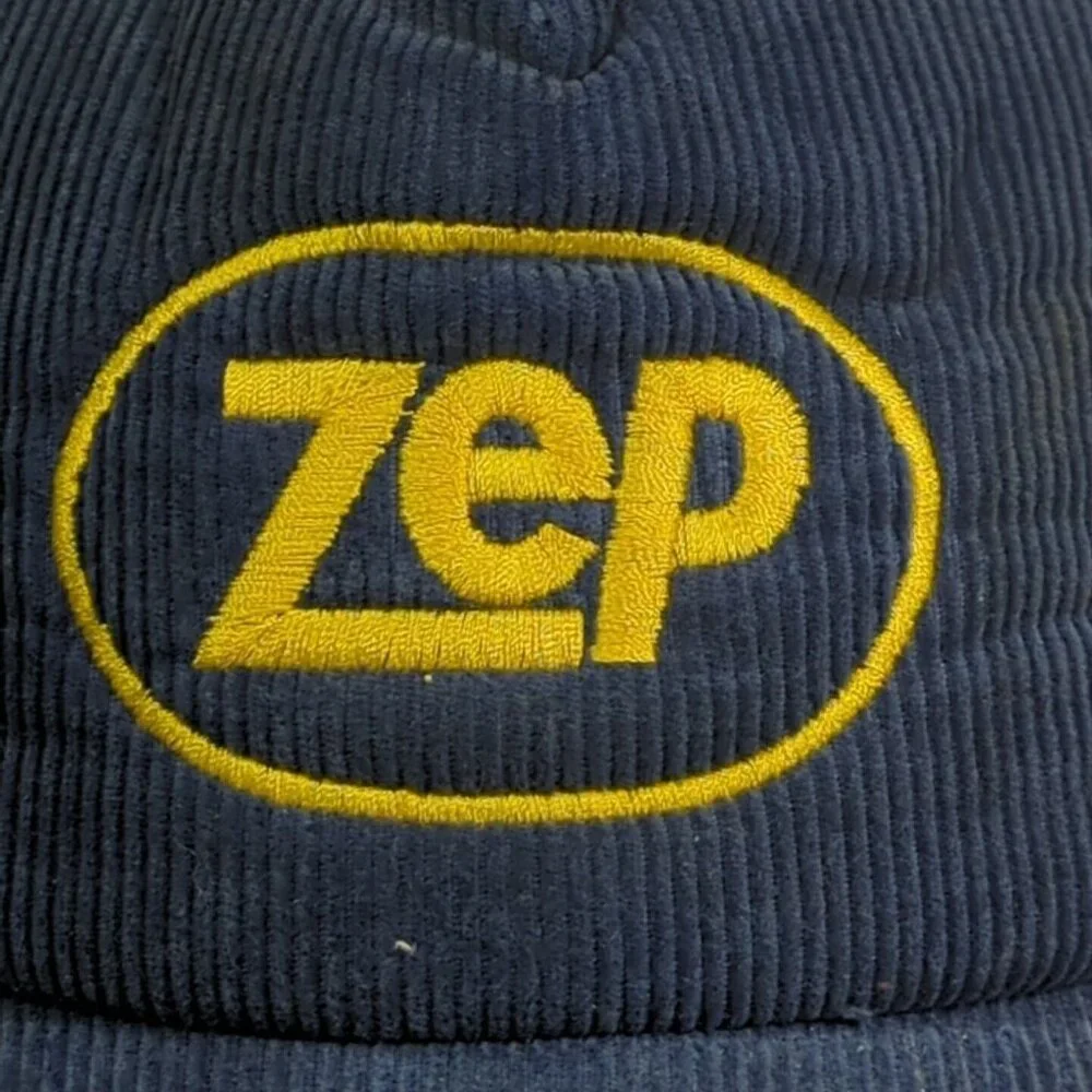 Zep‎ Vintage Corduroy Snapback Foam Front Hat Adjustable Ball Cap
